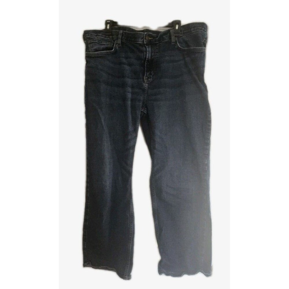 Old Navy Jeans Mens 42W x 30L Straight Leg Denim Blue Jean Built In Tough Flex